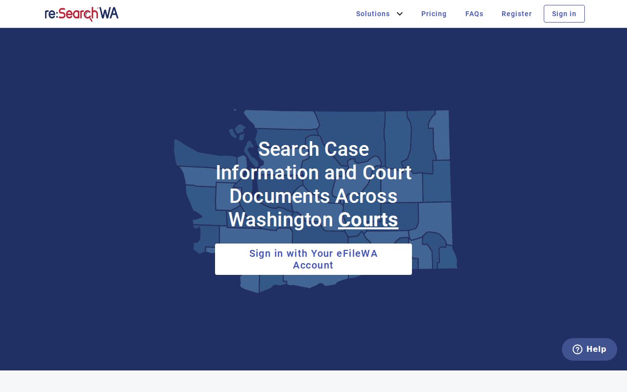 Pacific County district-court arrest record search interface